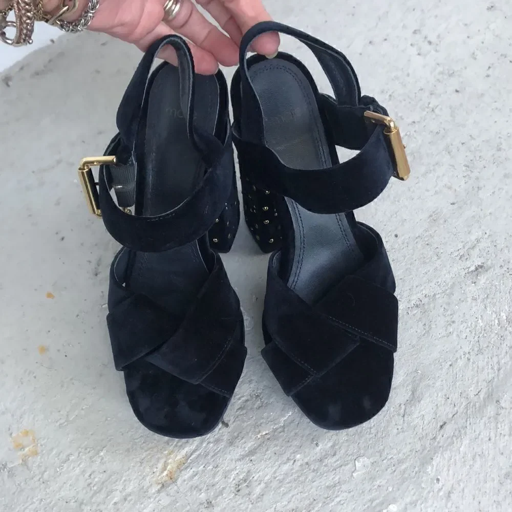 Maje  velvet platform